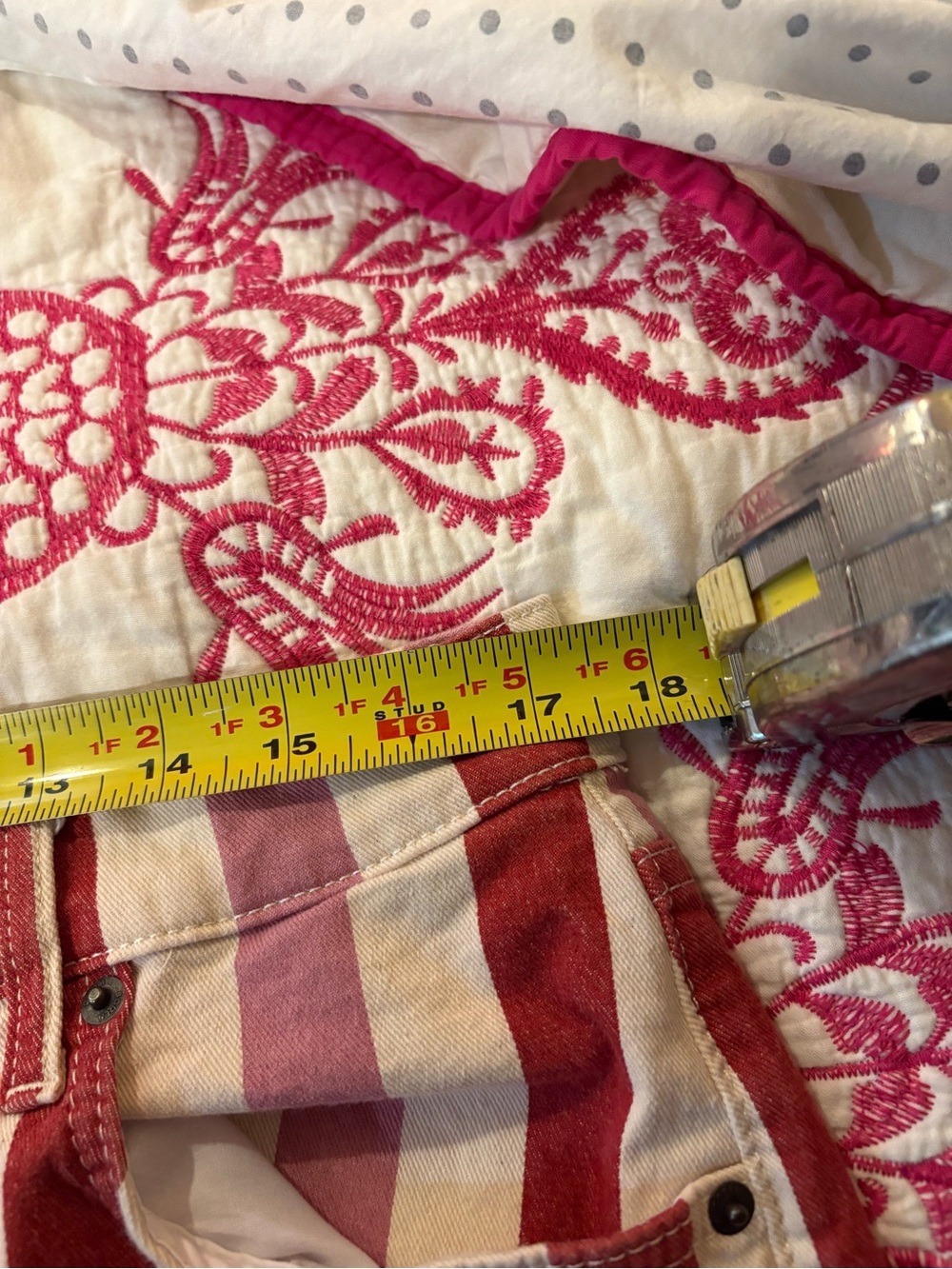 Boden Red and Pink Vertical Stripe Straight-Leg Pants - Picture 12 of 14